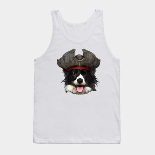 Border Collie Pirate Tank Top